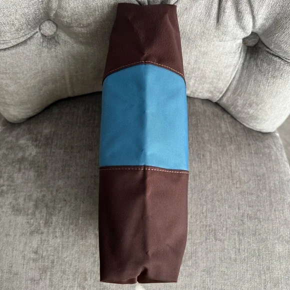 Longchamp Brown and Blue Mini Bag - Picture 5 of 11